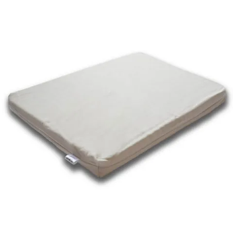 Matelas à langer écru détouré sur fond blanc
